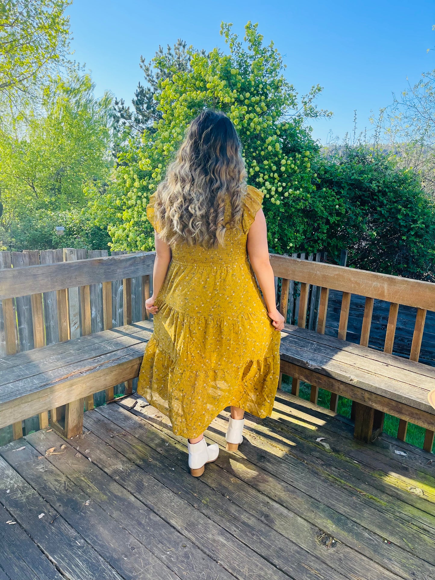 Yellow/Green summer Dress